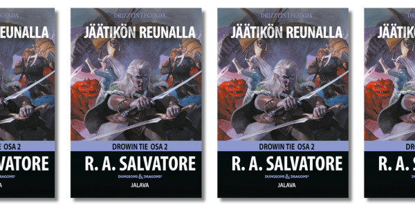 Jäätikön reunalla -kirjan etukansia.