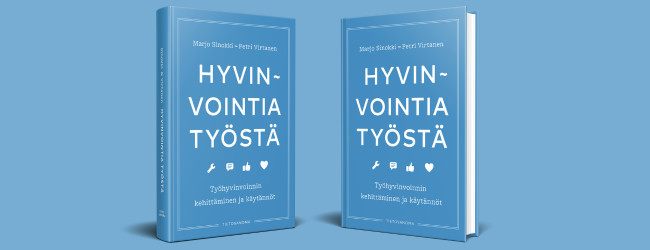 Kaksi Hyvinvointia työstä -kirjaa.