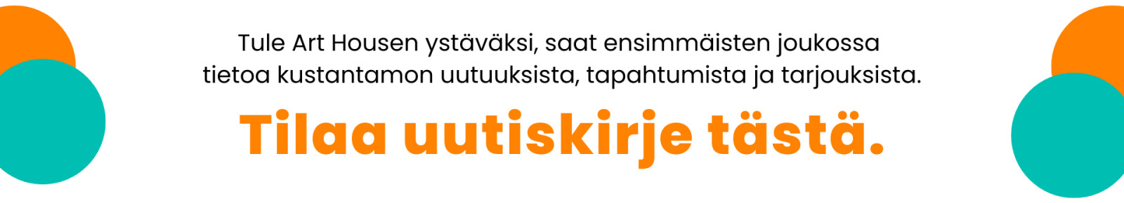 Tilaa uutiskirje tästä