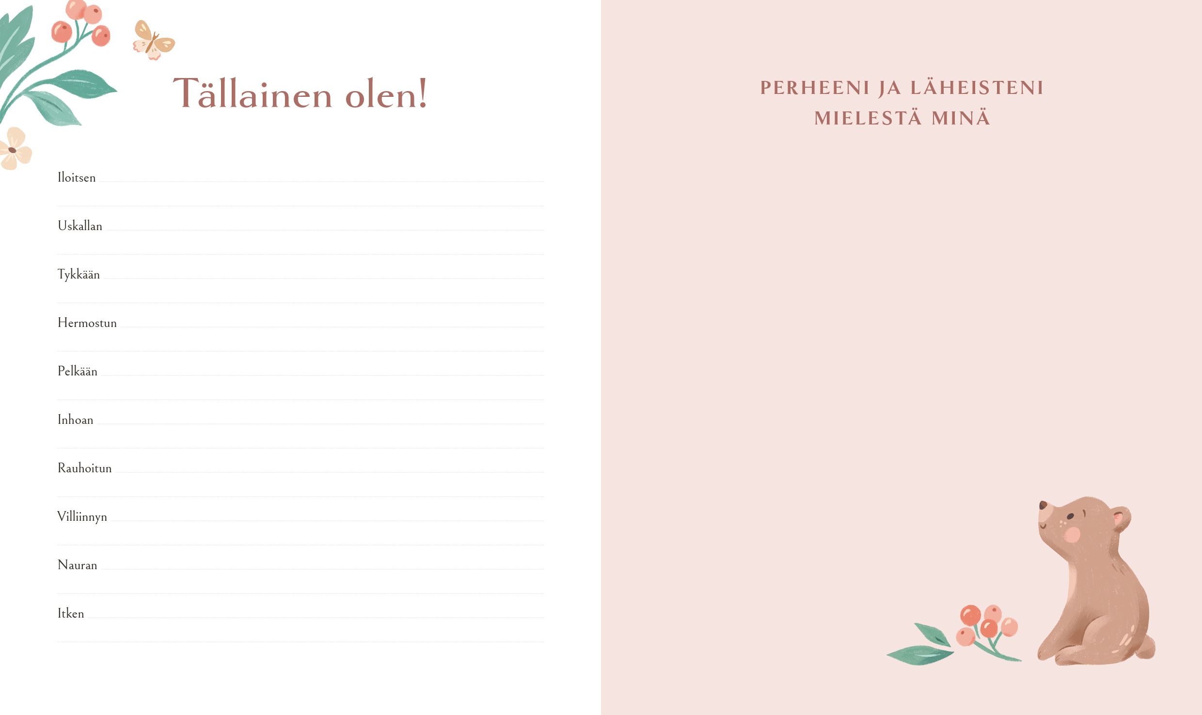 Vauvakirjani - Muistoja ajalta, jolloin olin pieni